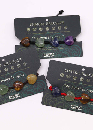 Chakra String Bracelets - Hearts