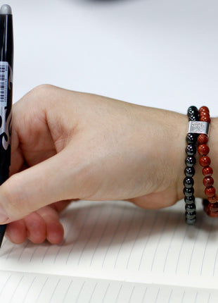 Magnetic Gemstone Bracelet - Redstone