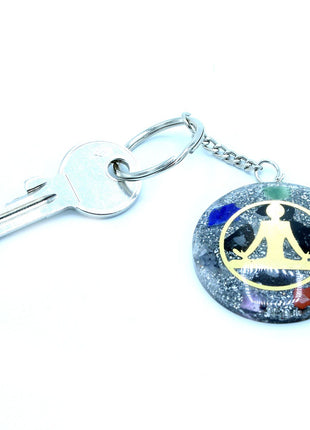 Orgonite Power Keyring - Buddha Seven Chakra