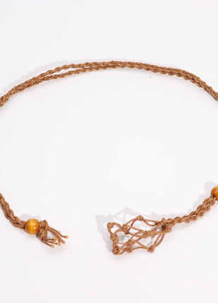 Crystal Gemstone Necklace Cord 45cm/18inch - Brown