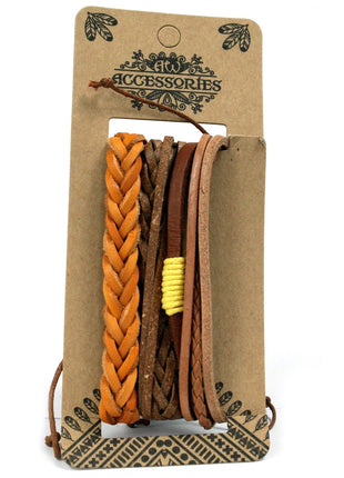 Mens Bracelet Sets - Tanned & Interesting (asst)