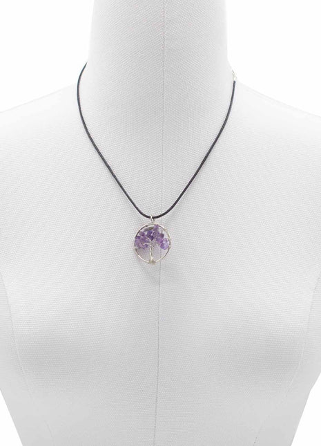 Tree of Life Pendant - Amethyst