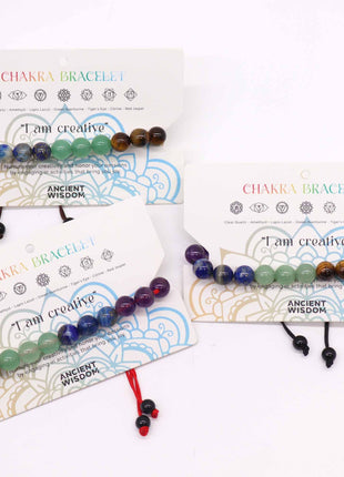 Chakra String Bracelets - 21 Stones