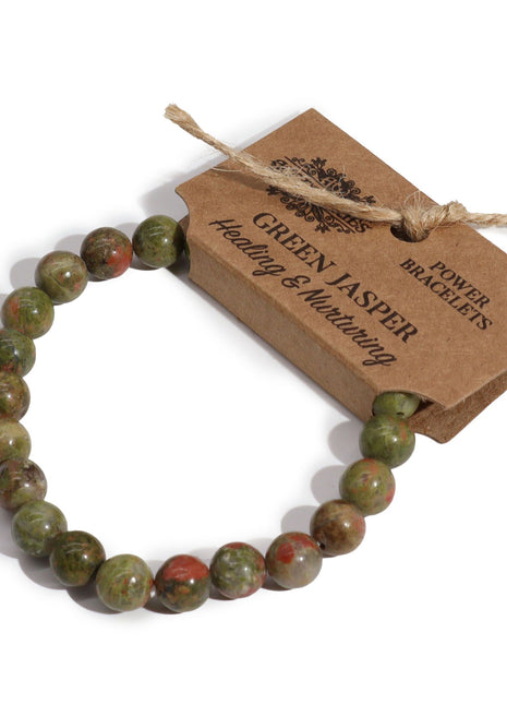 Power Bracelet - Green Jasper