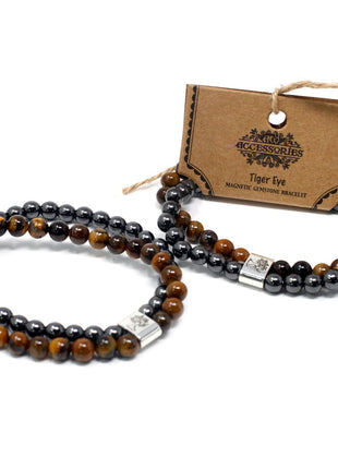 Magnetic Gemstone Bracelet - Tiger Eye