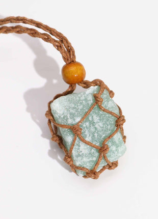 Crystal Gemstone Necklace Cord 45cm/18inch - Brown