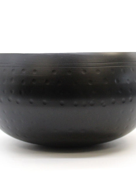 Lrg Black Beaten Bowl - 18cm