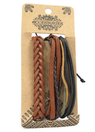 Mens Bracelet Sets - Tanned & Interesting (asst)