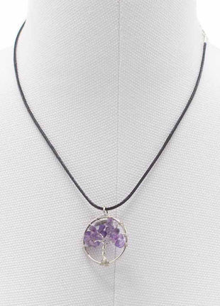 Tree of Life Pendant - Amethyst