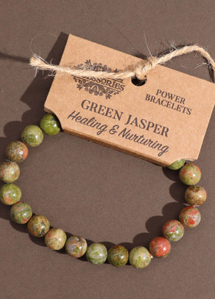 Power Bracelet - Green Jasper
