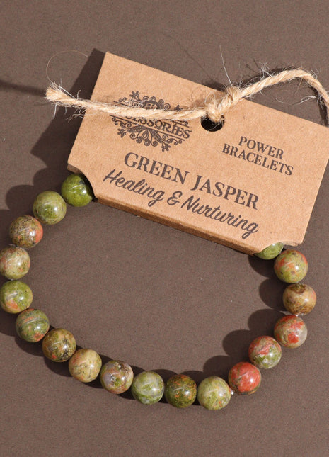 Power Bracelet - Green Jasper