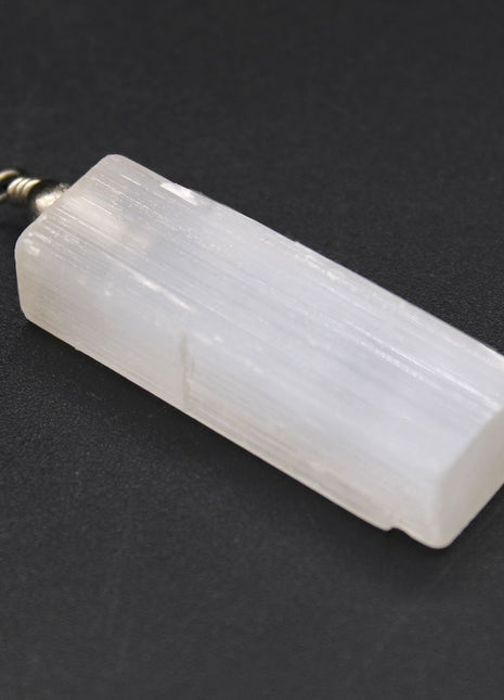 Selenite Natural Pendent