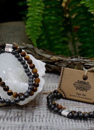 Magnetic Gemstone Bracelet - Tiger Eye