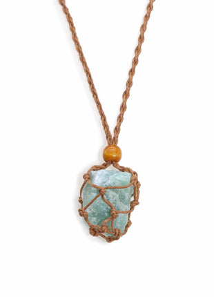 Crystal Gemstone Necklace Cord 45cm/18inch - Brown