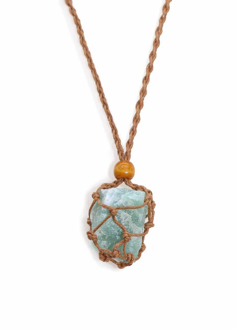 Crystal Gemstone Necklace Cord 45cm/18inch - Brown