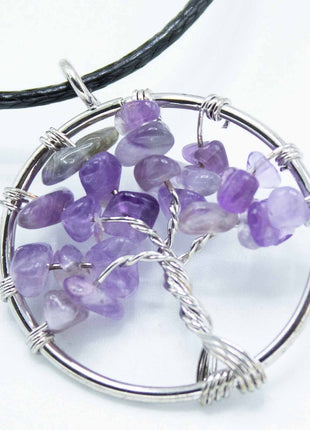 Tree of Life Pendant - Amethyst