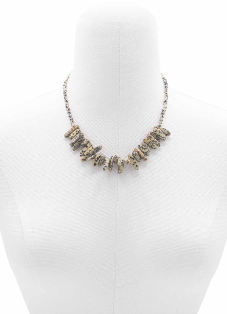 Longstone Gem Necklace - Dalmatian Stone