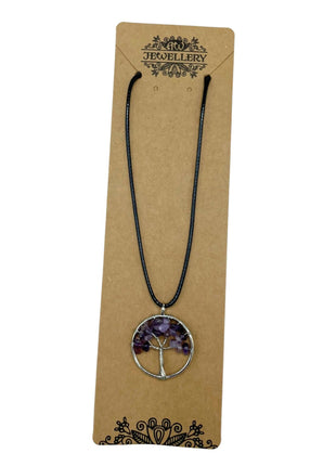 Tree of Life Pendant - Amethyst