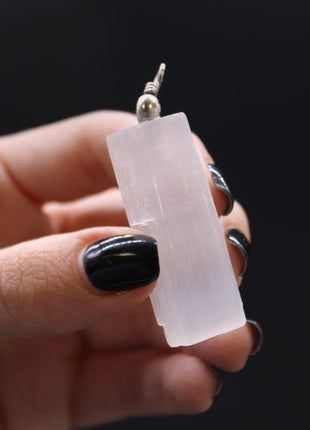 Selenite Natural Pendent