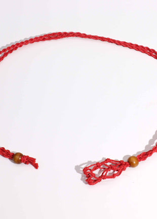 Crystal Gemstone Necklace Cord 45cm/18inch - Red