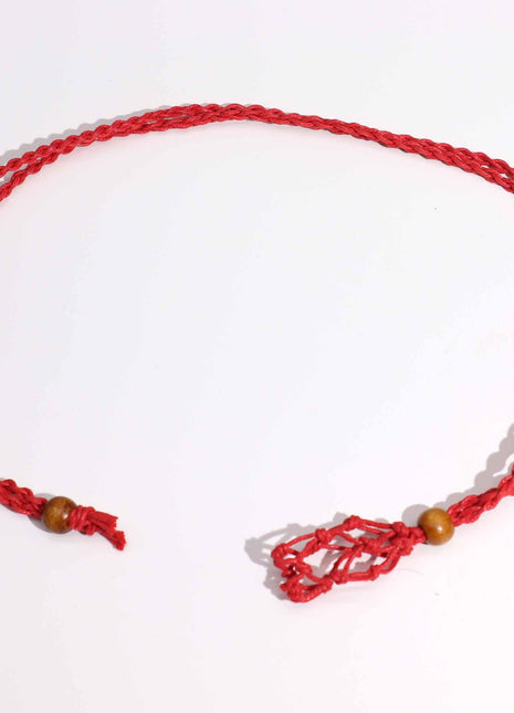 Crystal Gemstone Necklace Cord 45cm/18inch - Red