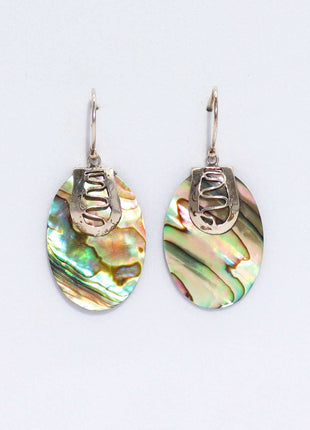 Shell & Silver Earrings - Flip-flops- Abalone