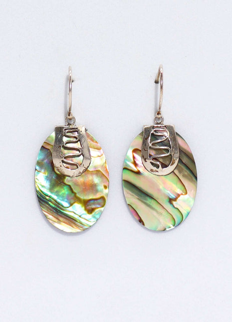 Shell & Silver Earrings - Flip-flops- Abalone
