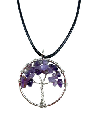 Tree of Life Pendant - Amethyst