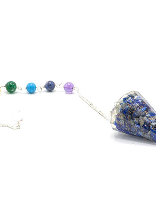 Orgonite Power Chakra Pendulum - Lapis