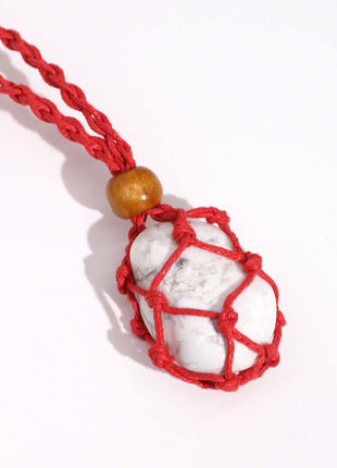 Crystal Gemstone Necklace Cord 45cm/18inch - Red