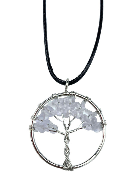 Tree of Life Pendant - Rock Crystal