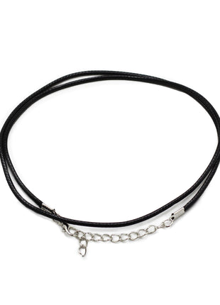 Packs Waxed Pendant Cords -  2mm x 55cm - Assorted - Black 101