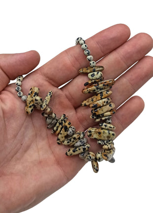 Longstone Gem Necklace - Dalmatian Stone