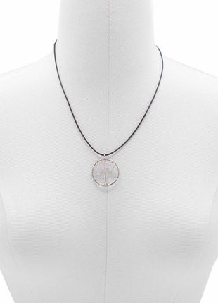 Tree of Life Pendant - Rock Crystal