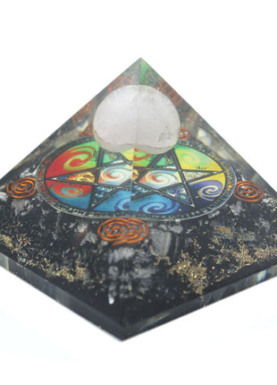 Orgonite Pyramid - Midnight Pentagon - 70mm
