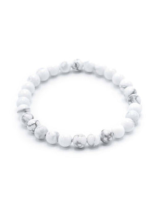 Gemstone Manifestation Bracelet - White Jasper - Peace