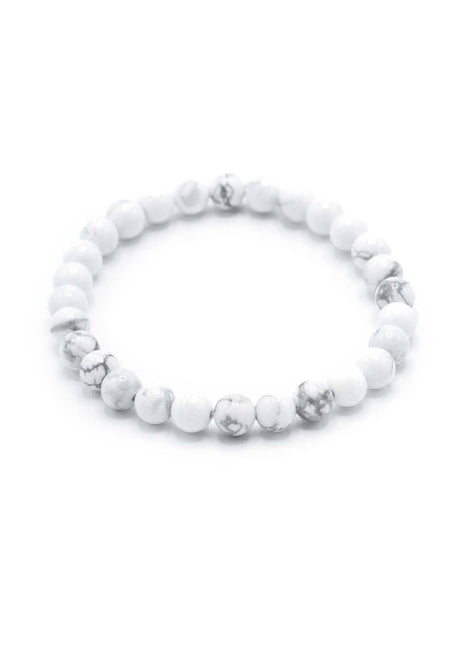 Gemstone Manifestation Bracelet - White Jasper - Peace