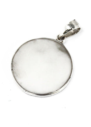 Tree of Life Silver Pendent 22mm - Mother of Pearl