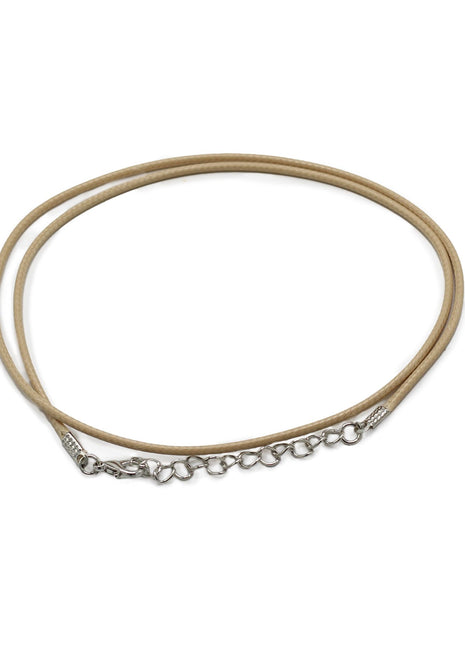 Packs Waxed Pendant Cords -  2mm x 55cm - Assorted - Tan 117