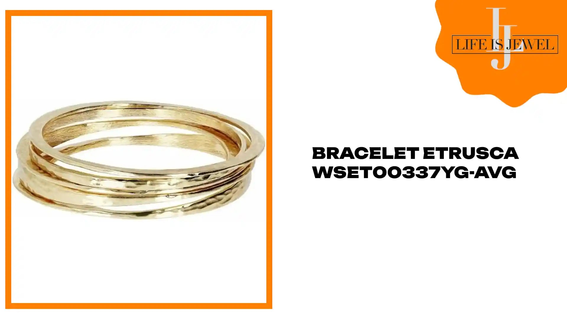 Bracelet Etrusca WSET00337YG-AVG by@Outfy